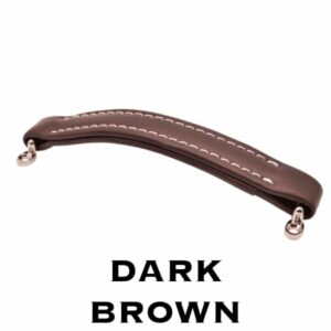 Dark brown leather